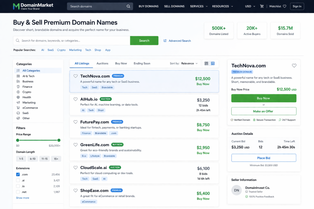 how to find domain names for profit